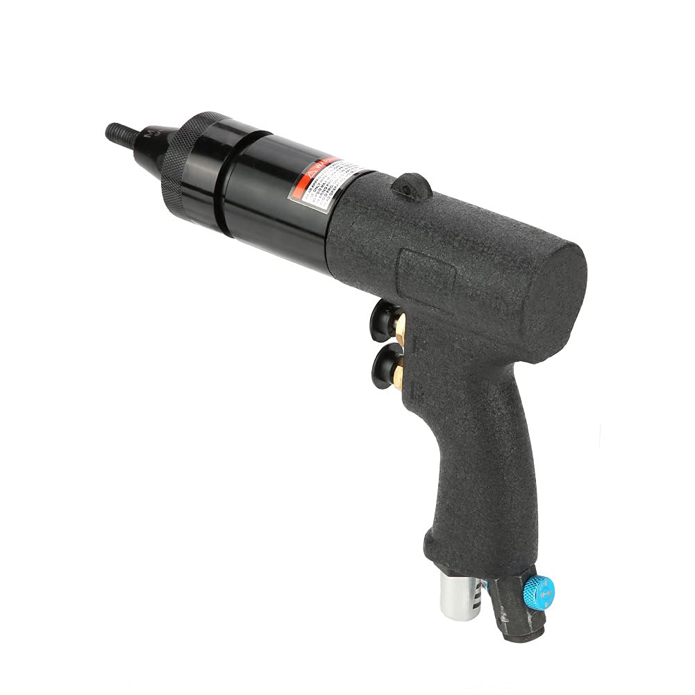 Pneumatyczna Nakrętka do Nitowania Automatyczna Nitownica Pneumatyczna, Samoblokująca Konstrukcja, Szybka Zmiana Głowicy, łatwa Obsługa, Antypoślizgowy Uchwyt o Ergonomicznym
