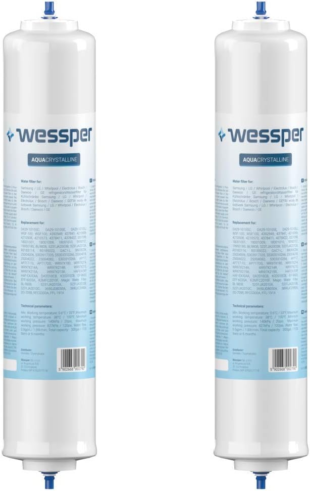 Wasserfilter für Side by Side Kühlschrank Samsung LG AEG Haier Externer Kühlschrankfilter