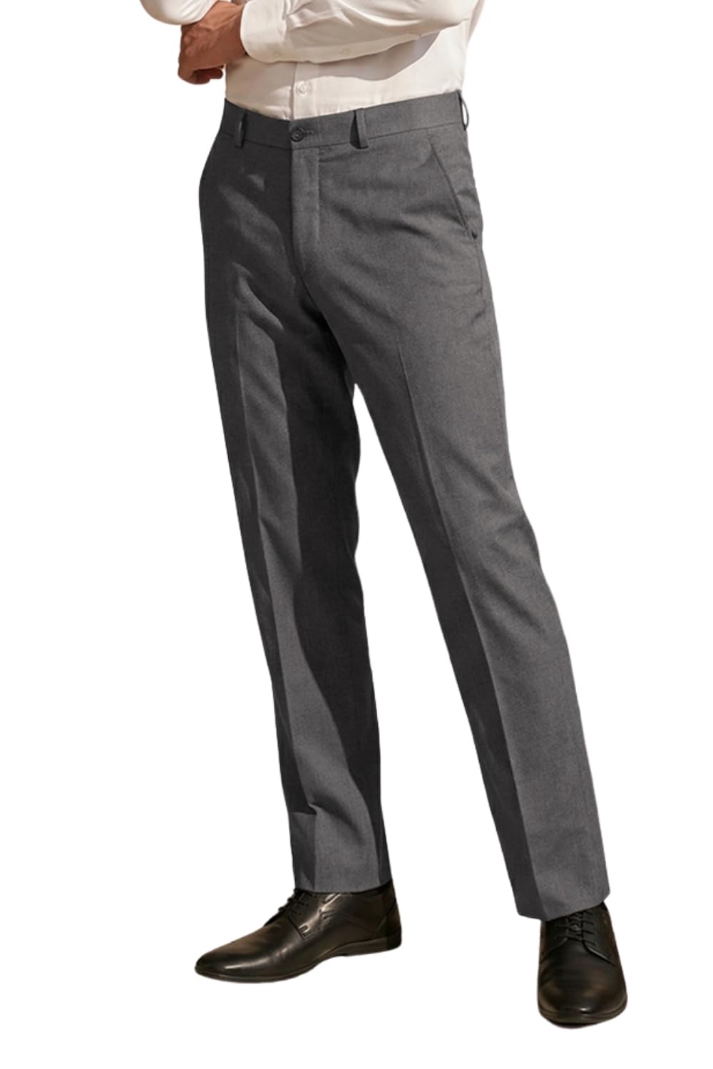 louis philippe Men's Slim Fit Textured Formal Trouser-picture-26