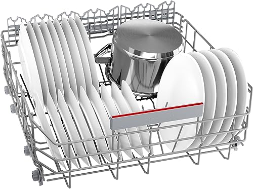 Bosch SMU4ECS28E, Serie 4, Smarter Unterbau-Geschirrspüler 60 cm, Besteckschublade, Spülmaschine Made in Germany, besonders Leise, Extra Trocknen, schneller sauberes Geschirr, Ferndiagnose, Edelstahl