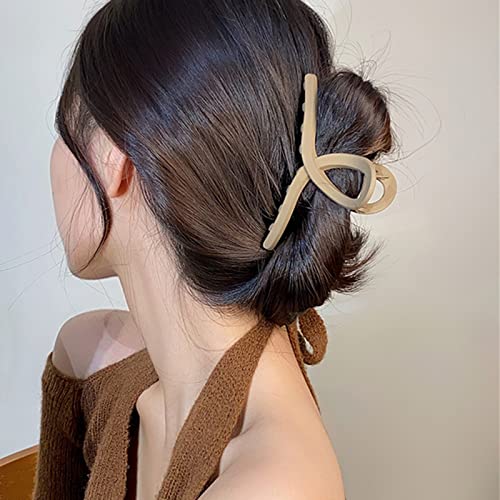 7 Pcs Classic Colors 4.5 Inch Large Hair Claw Clips For Thick Hair,Different Style For A Week,More Comfortable For Scalp #TOP6