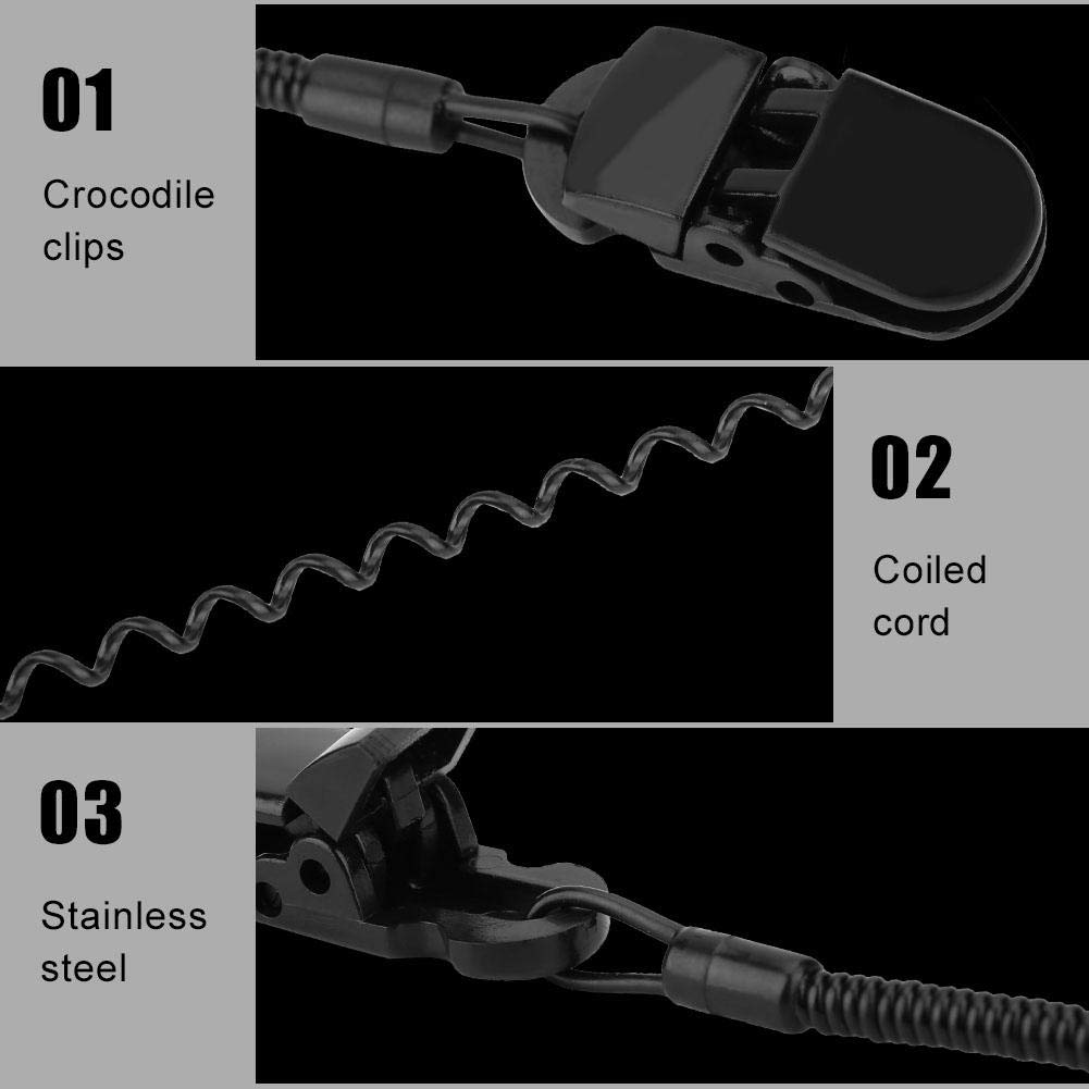 Broco Clip para Sombrero,3pcs Black Cap Retainers PVC Clip para el Sombrero Soporte para Guardar Ropa de Pesca y Cable Enrollado para Golf Pesca Pesc