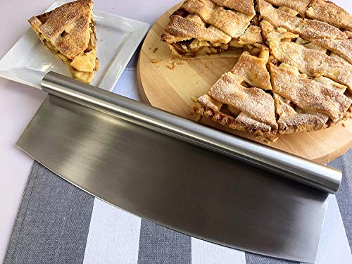 Image of NILKANTH 16 Inch Pizza Cutter Rocker Knife | Sharp Stainless Steel Blade with Protective Cover | Heavy Duty Pizza Slicer for Oven, Bakery & Kitchen | Dishwasher Safe