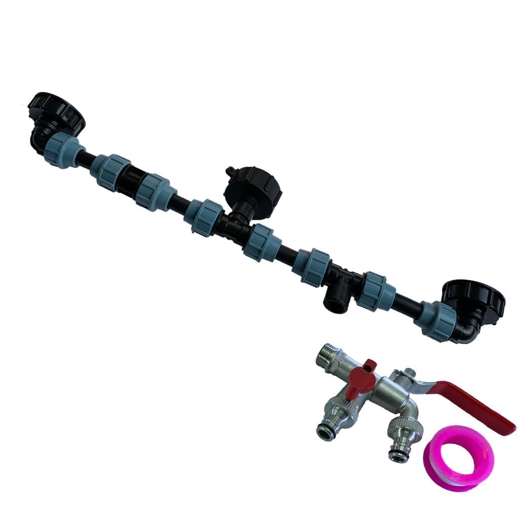 IBC adapter do kranu zbiornika, narzędzie ogrodowe, adapter odpływowy zbiornika IBC Tote z kranem wylotowym, łatwy w instalacji i użyciu, do nawadniania ogrodu domowego, niklowany mosiądz, C