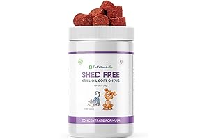 Krill Oil Shed-Free Chews: Stop Dog Shedding in Its Tracks