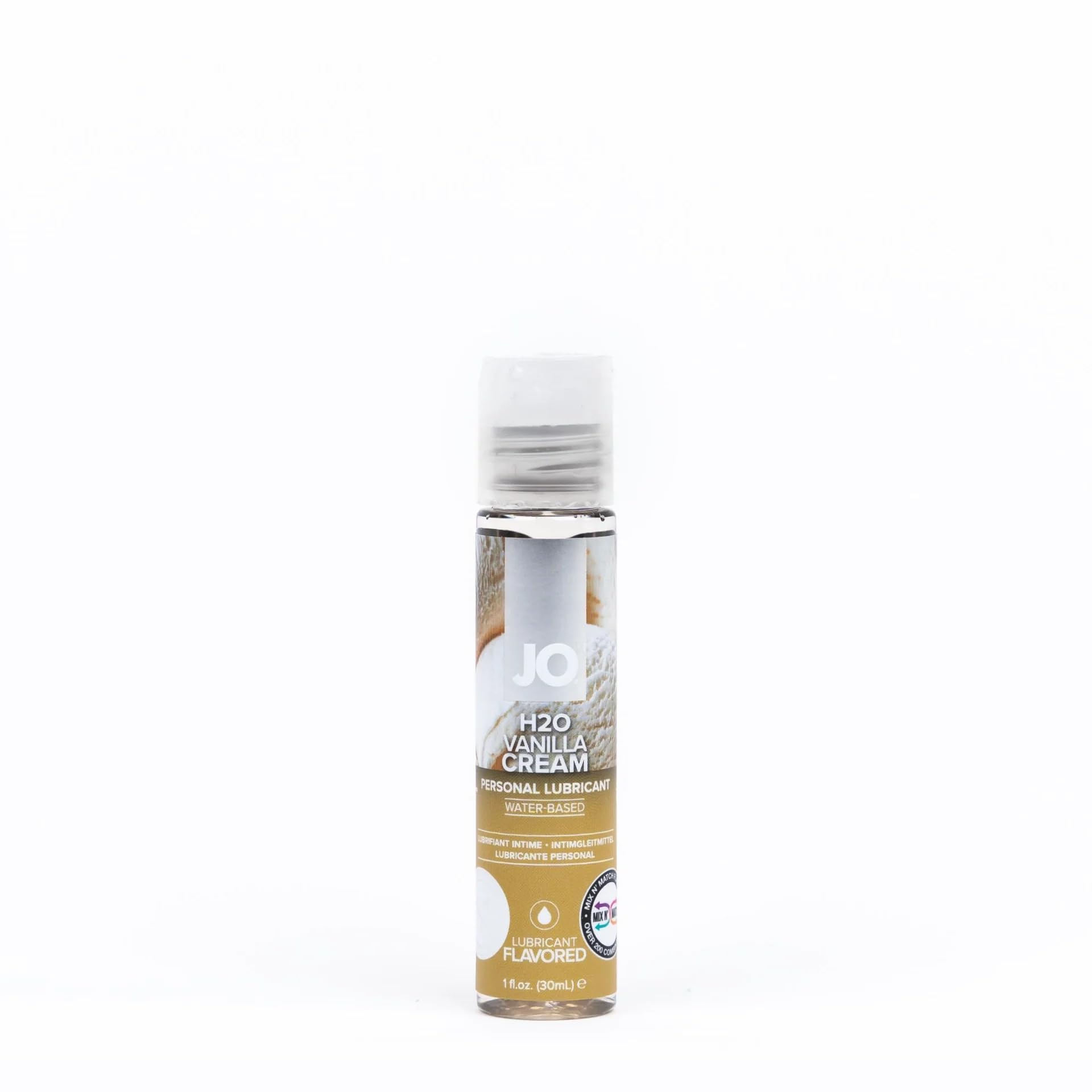 System Jo H2O Flavours Water Based Personal Lubricant, Vanilla Cream, 30 ml