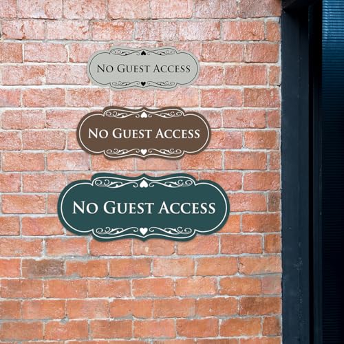 Panneau No Guest Access pour bloquer l'accès clients restaurant et bar - 5