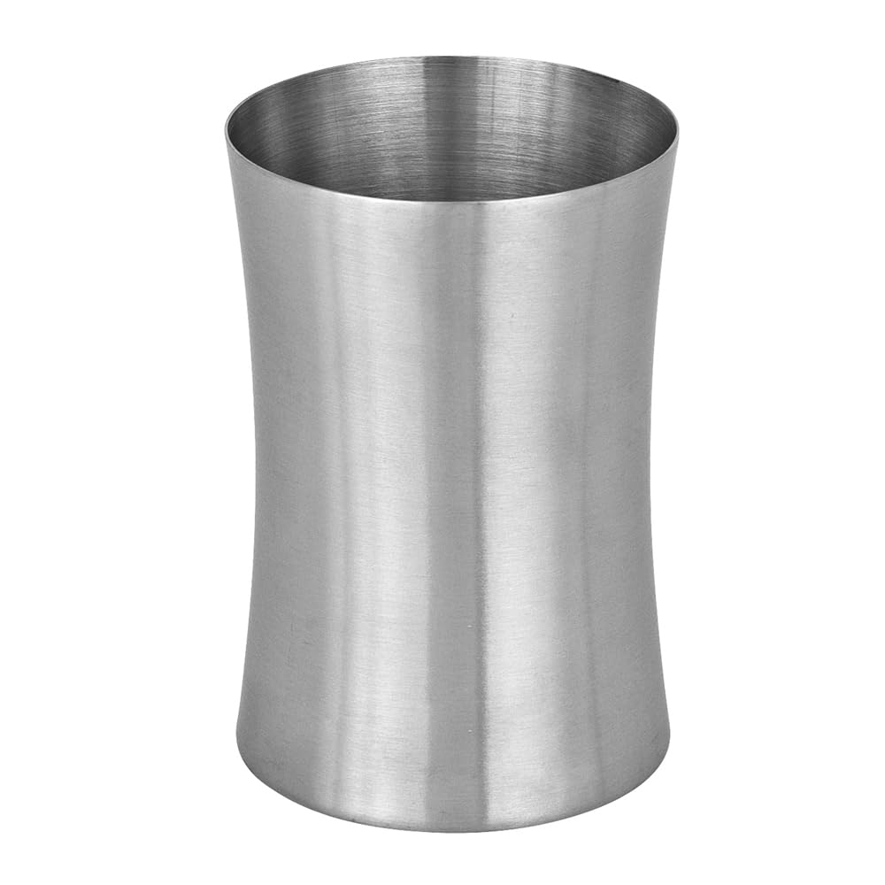 Set Accessori Bagno 2 Pezzi In Acciaio Inox Satinato – Dispenser Sapone Liquido 280 Ml E Bicchiere Porta Spazzolino – Linea Lunar