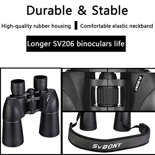 Svbony Sv206 Astronomy Binoculars 10X50 Waterproof, Binoculars Moon For Beginners, Compact For Adults, Full Size, With Neck Strap, For Observe Moon,And Planets #TOP4