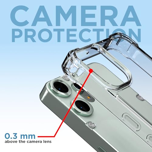 Image of Outlouders Back Cover for CMF by Nothing Phone 2 Pro 5G Clear Transparent PC + TPU Bumper Case with Raised Edges for Shockproof Protection(Transparent)