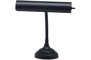 House of Troy AP10-20-7 Advent Collection 11-1/2-Inch Gooseneck Portable Piano/Desk Lamp, Black