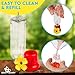 Hummingbird Feeders for Outdoors Hanging (4 Pack) Hummingbird Feeder with Hanging Wires (Leak-Proof Design)
