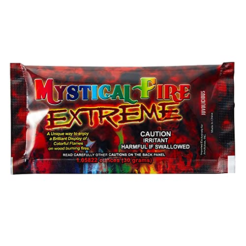 Mystical Fire Extreme Color Changing Flames for Wood Burning Fire Pits, Campfires (50 Packets) by Mystical Fire - Used condition - US$36.72