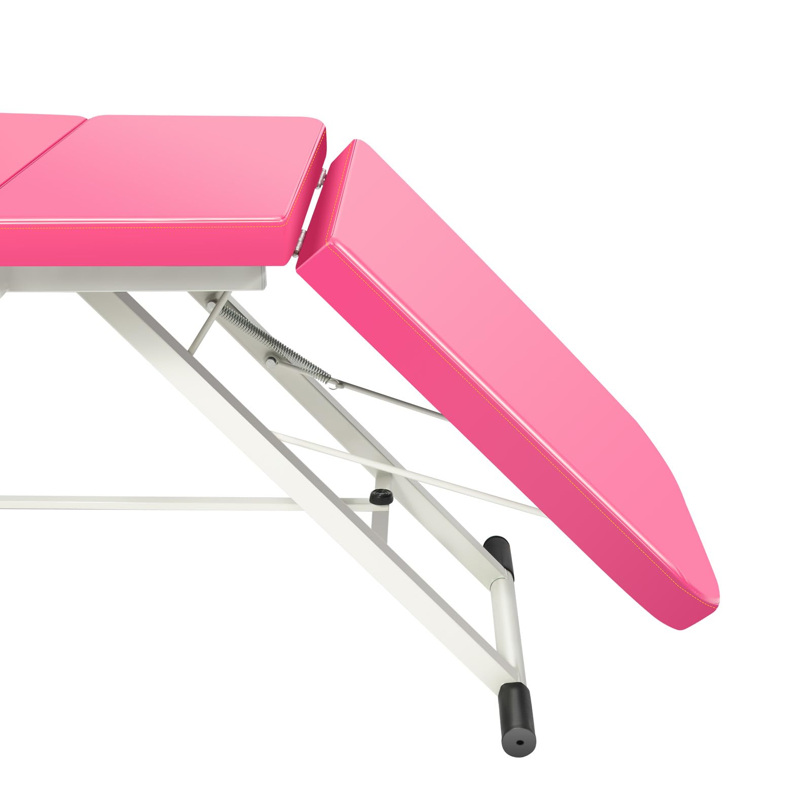 Camilla Masaje Plegable con Almohada MAX.Carga 250 Kg, Color Rosa 180 * 60 * 60cm