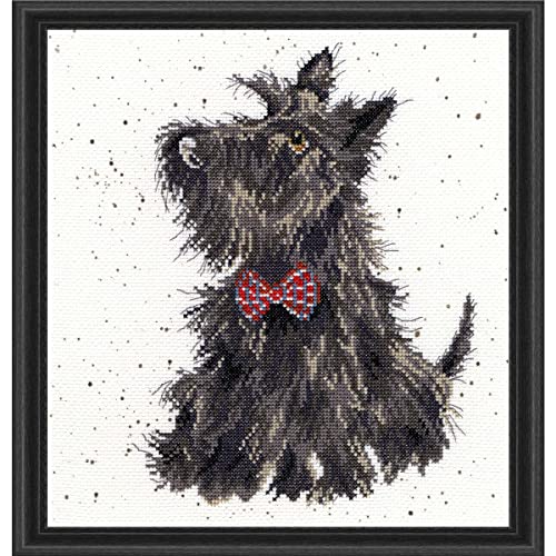 Bothy Threads Cross Stitch Kit - Wrendale Designs - Scottie, multicoloured, 26x26cm