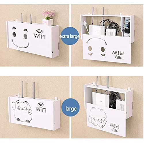 Étagère de rangement routeur pour cacher les câbles et prises - 3