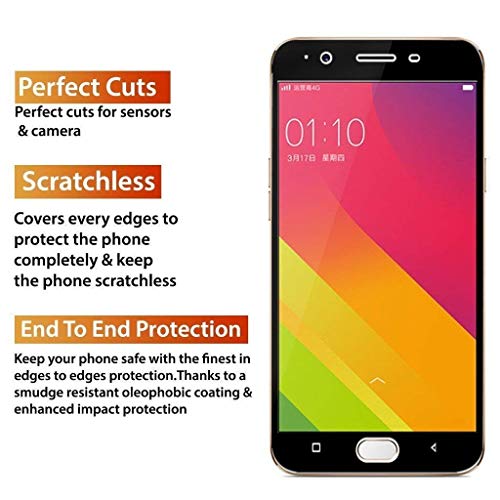 Image of Screen Protector for Oppo F1S / A59 / A59s (Black) Tempered Glass Edge-to-Edge 6D Screen Guard With Installation Kit