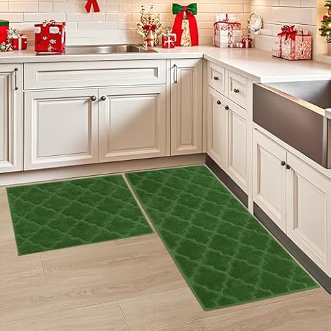 COSY HOMEER Absorbent Kitchen Rugs Set Cover