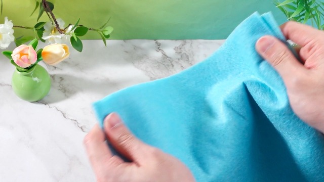 Image of WILLBOND 12 Pcs Large Felt Sheets 37 x 20 Inch 1.2 mm Blue Series