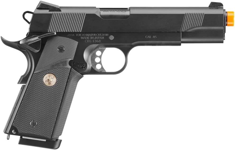 GoldenBall x Tokyo Marui 1911 MEU Airsoft Gas Blowback Pistol (Color: Black)