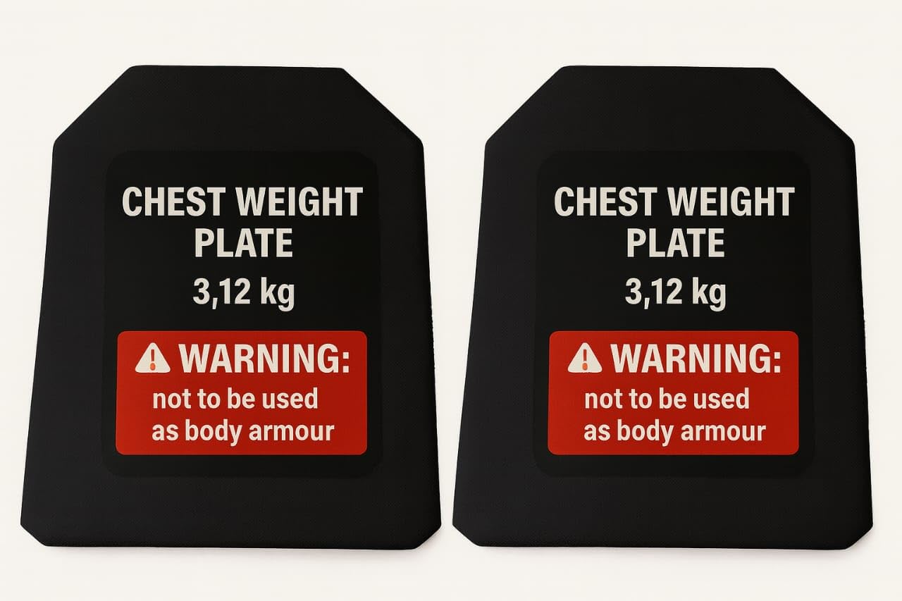 Chest Weight Plate 3.12 kg for Weighted Vest | Fitness Training Plate for Strength, CrossFit, Cardio & Endurance Workouts | Heavy Duty Steel Plate – Not for Body Armour (1 Set)-image-18