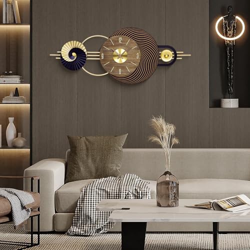 39x16 Inch Oversized Wall Clock Battery Operated, Modern Statement Decor — view 6
