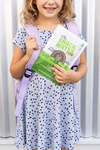 The New Primal Snack Mates Turkey Sticks, Gluten Free Healthy Snacks For Kids, Low Sugar High Protein Kids Snack For Lunchbox, Natural Turkey Mini Paleo Jerky Stick, 7G Protein, 45 Calories, 40 Pack #TOP6