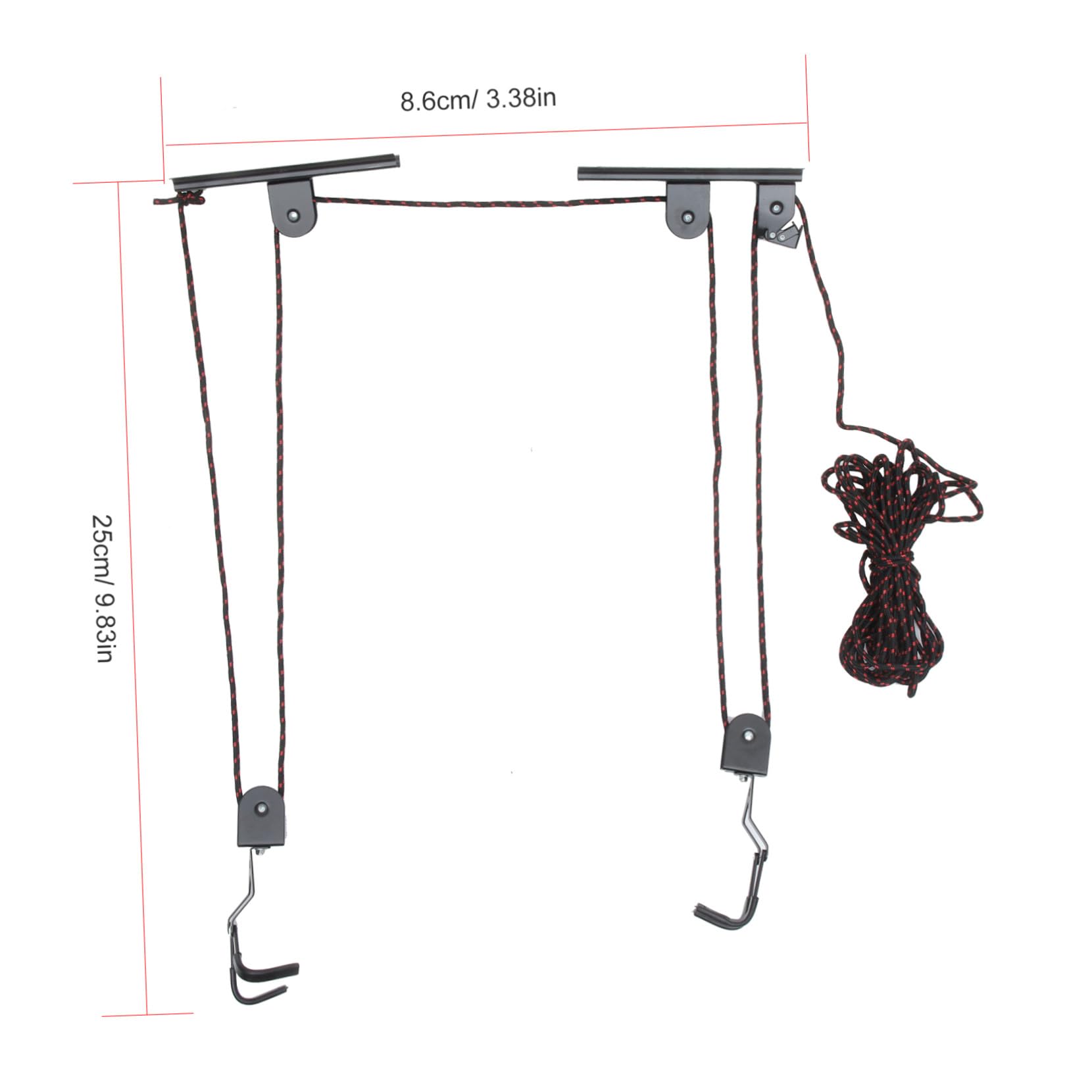 Didiseaon Soporte de Pared para Bicicletas Colgador Interior Negro, 1 Juego