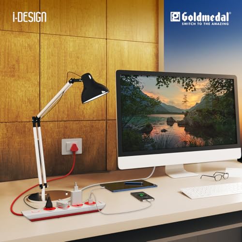 Image of Goldmedal i-Design 4x1 Extension Cord with Dual USB (A+A) | 2 M Cable