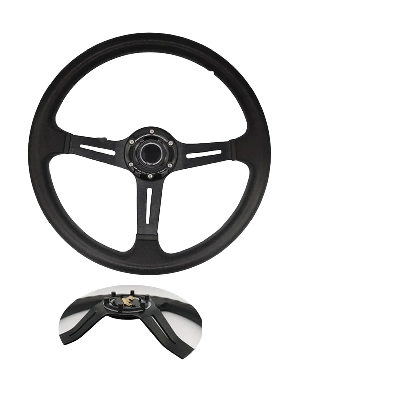 Volanti da corsa per auto da 14 pollici ND PU Volante sportivo profondo universale con ND(PU-B)