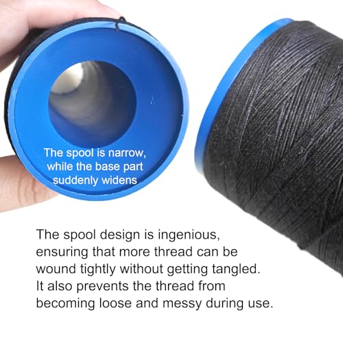 Hilo para Tejer Negro 907 Yardas para Pelucas y Extensiones miniatura 3