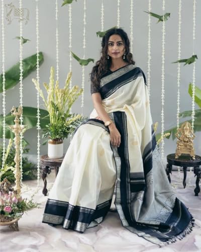 Saree para mujer Flosive suave sin arrugas para un drapeado facil 5
