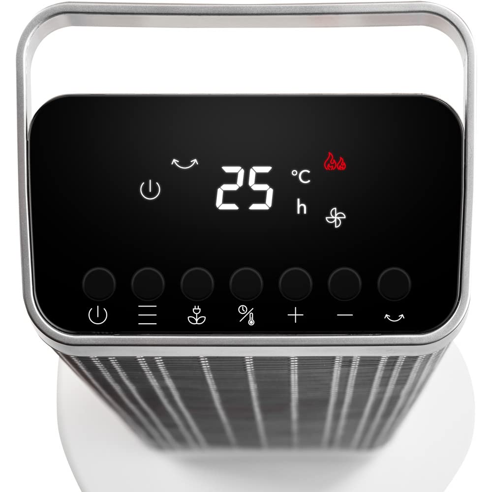TROTEC Termoventilatore ceramico TFC 25 E | Riscaldatore a ventola 2-in-1: riscaldatore in inverno e rinfrescante ventilatore in estate
