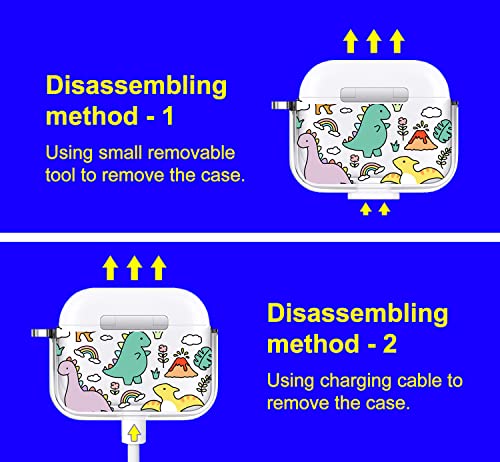 For Apple Airpods Pro 2 Case, Airpods Pro 2 Case, Mosnovo Dinosaur Land Crystal Clear Cool Design Shock Absorption Bumper Cover Case For Airpods Pro Generation #TOP5