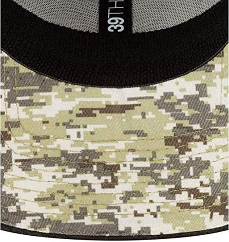 Miniatura 4 de New Era Gorra elástica para hombre Raiders Heather Black Salute to Service Memorial Day Veteran Day 39Thirty Flex