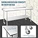 HALLY SINKS & TABLES H Stainless Steel Table for Prep & Work 24 x 72 Inches with Caster Wheels, NSF Commercial Heavy Duty Table with Undershelf and Backsplash for Restaurant, Home and Hotel