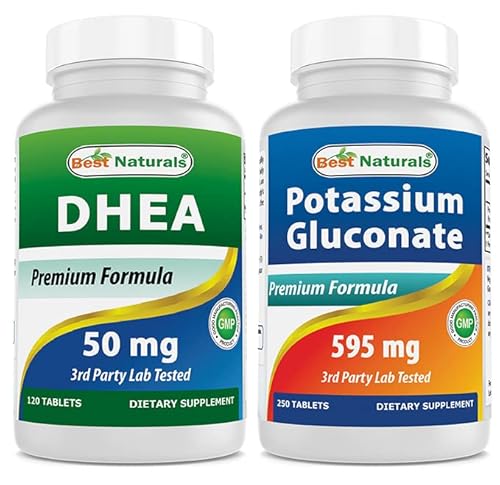 Dhea 50 Mg & Potassium Gluconate 595 Mg #TOP10