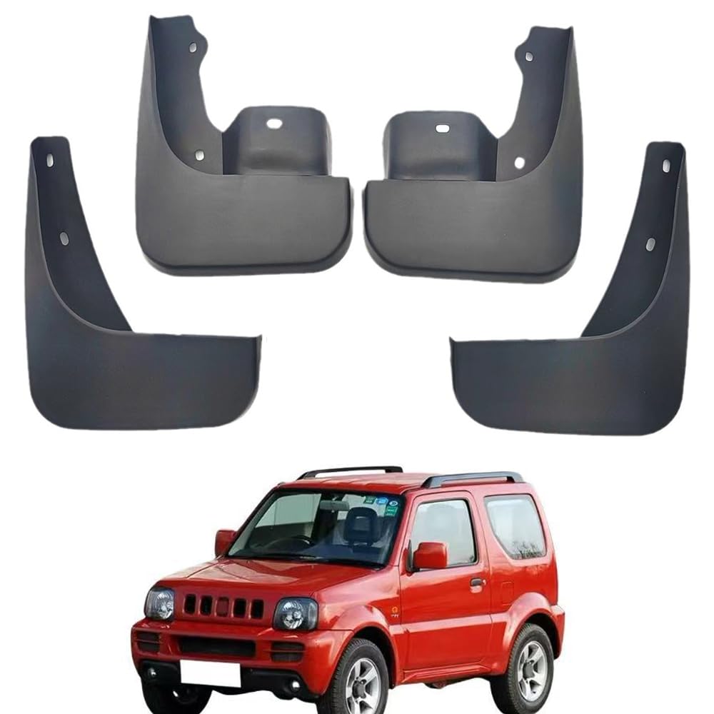 QIZUN 4pcs Car Front Rear Mud Flaps for Suzuki Jiminy 2005-2018
