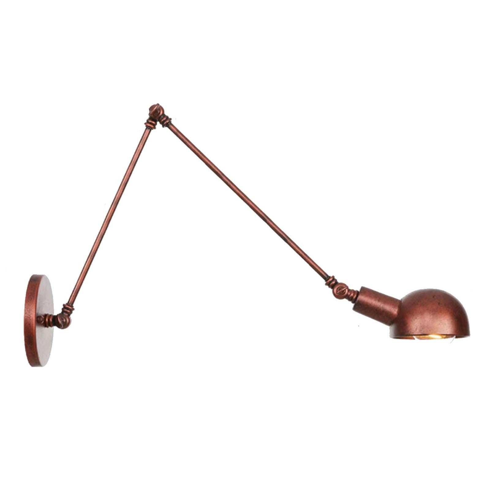 QICBYING Industrial Vintage Retro Long Arm Extendable Wall Lamp, Cream, One Size, Wall Lamp, Home, Energy Efficient LED, E27, Cream Iron, Rustic, Industrial