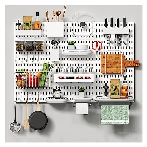 Panneau perforé modulable avec accessoires d'affichage mural pour ranger le bureau