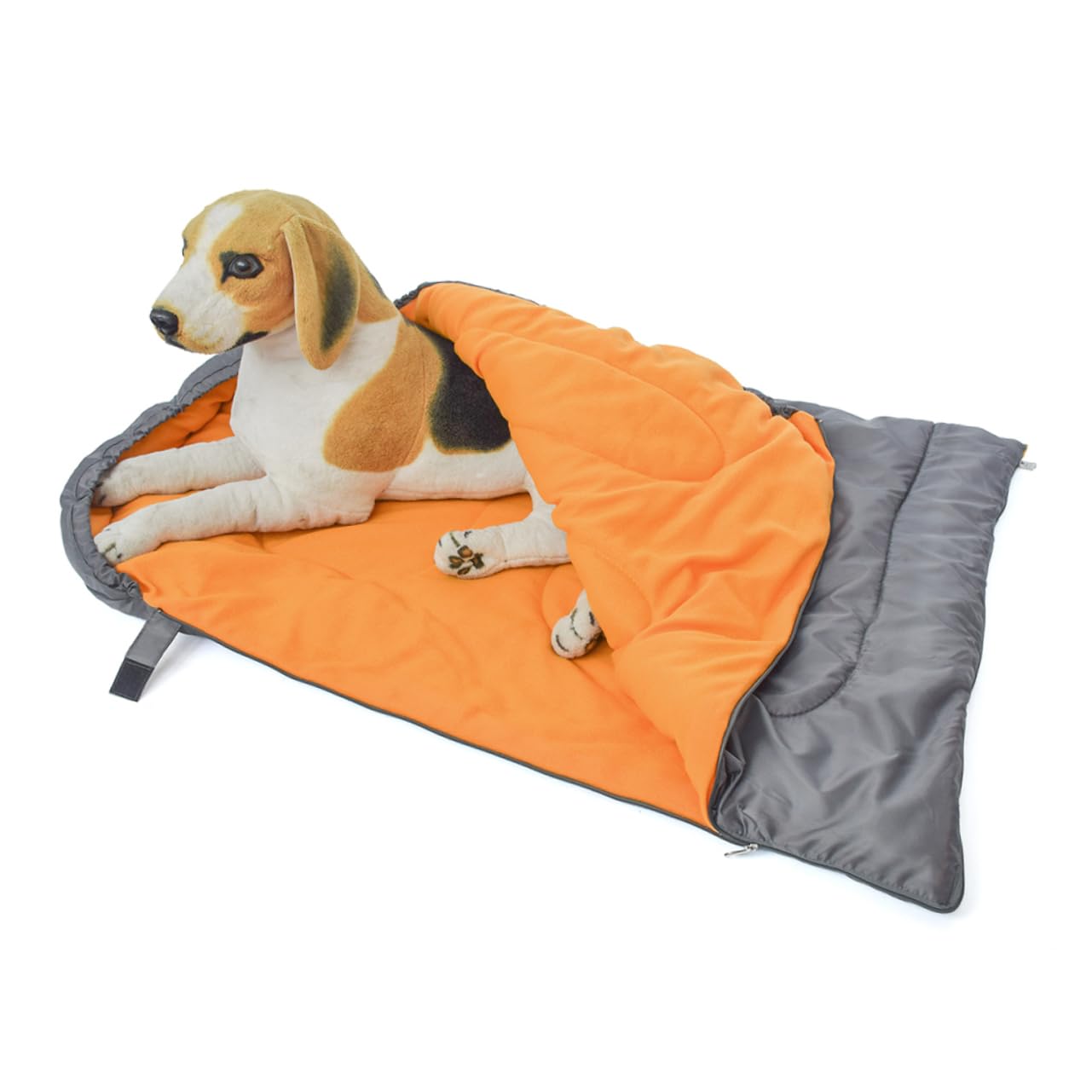 Happyyami Tragbarer Schlafsack für Hunde aus Polyester und Fleece Wärmendes Hundebett für Outdoor Reisen Kompakte Form Leicht zu Transportieren und Verstauen