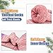 ZERULETS Kids Girls Thermal Socks 6 Pairs Thick Warm Hiking Crew Socks for Girls Kids Boys 10-14 Years