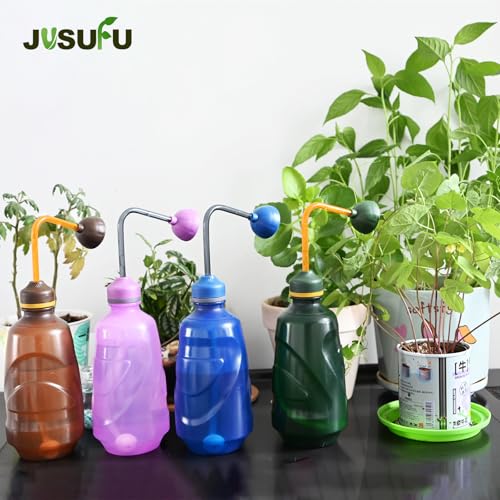 JUSUFU Regador para Mudas, Pequeno Regador para Plantas Domésticas, Flores de Jardim 0,45L (Verde)