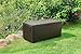 Keter Springwood 80 Gallon Resin Outdoor Storage Box for Patio Furniture Cushions, Pool Toys, and Garden Tools with Handles, Brown