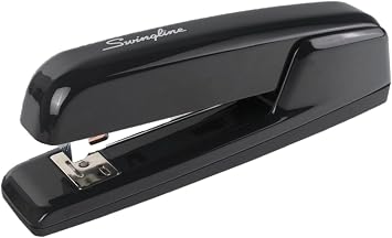 Swingline Stapler, 30 Sheet Capacity, 747 Business Stapler, Jam Free, Anti-Microbial, Metal, Black 74741
