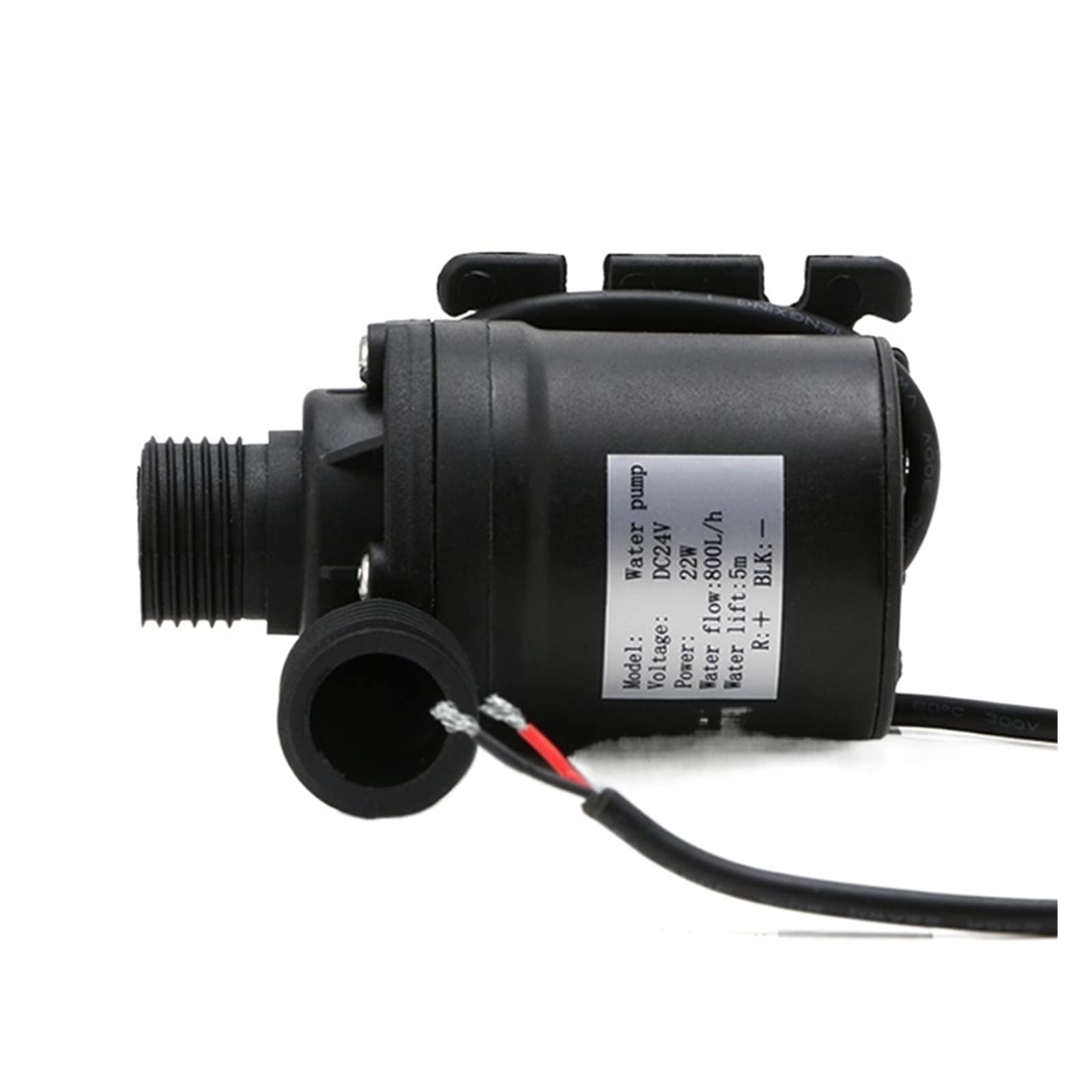 PIGENE Small Submersible Pump Adjustable 800L/H 5M DC 12V 24V Solar Water Heater Brushless Circulation Water Pump (Size : 12V)