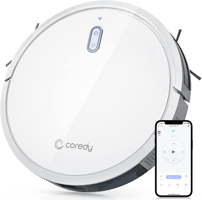 Amazon.co.jp Coredy R580W ロボット掃除機 水拭き 両用 お掃除ロボット 2000Pa強力吸引 掃除ロボット