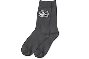 Keepsake Birthday Gift Socks for Him, Act My Age 18, 21, 30,...