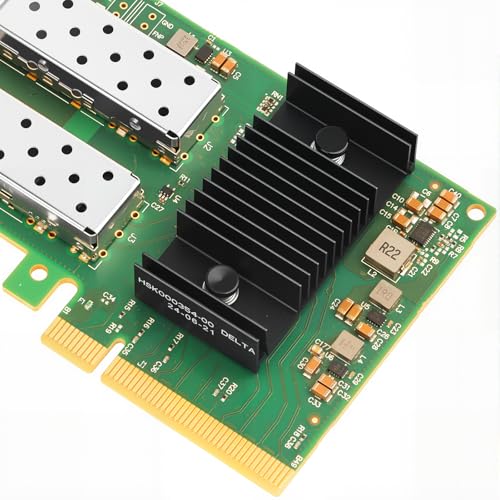 Image of Vogzone 25GbE NIC Card for Mellanox MCX631102AN-ADAT, PCIe 4.0 x8 25G /10G Ethernet SmartNIC with ConnectX-6 Lx EN Chipset, Dual SFP28 Network Adapter for Data Center Server