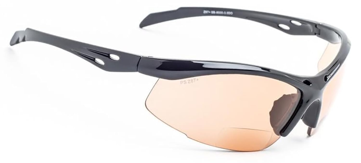 Bifocal Safety Glasses - Safety Glasses with Readers for Healthcare, Woodworkers, Motorcyclists, Workshop - Ansi Z87+